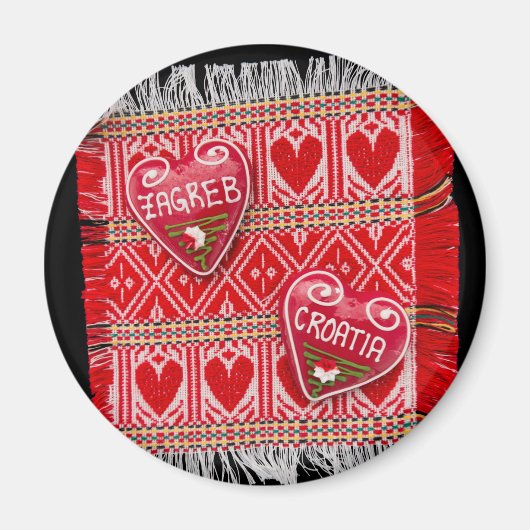 Zagreb Kroatië Souvenir Magneet (Voorkant)