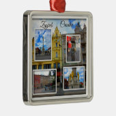 Zagreb Old Town Photo Collage Metalen Ornament (Rechts)