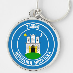 Zagreb Round Emblem Sleutelhanger