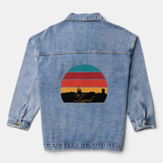 Zagreb, Silhouette Denim Jacket (Achterkant)