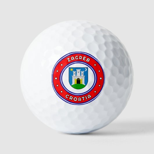 Zagreb - wapenstilstand Kroatië Golfballen (Voorkant)