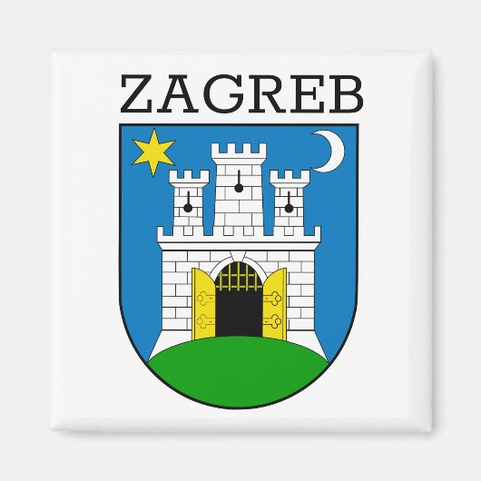 Zagreb wapenstilstand magneet (Voorkant)