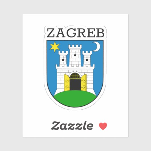 Zagreb wapenstilstand sticker (Vel)