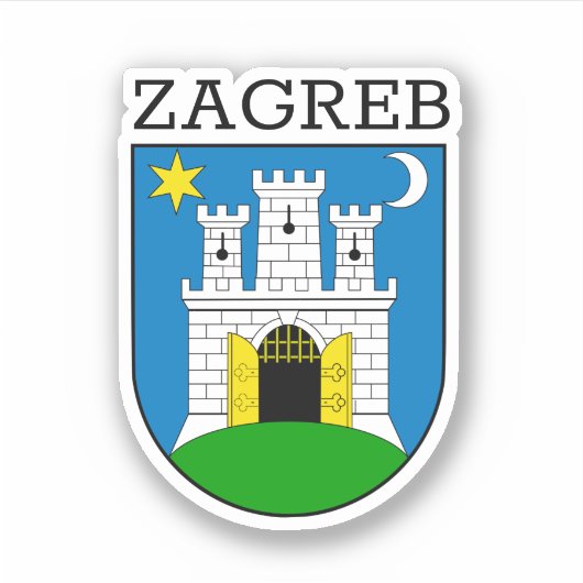 Zagreb wapenstilstand sticker (Voorkant)