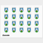 Zagreb wapenstilstand vierkante sticker (Vel)