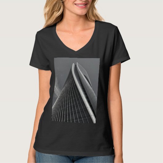 Zaha Architecture Skyscraper Building Office Urban T-shirt (Voorkant)