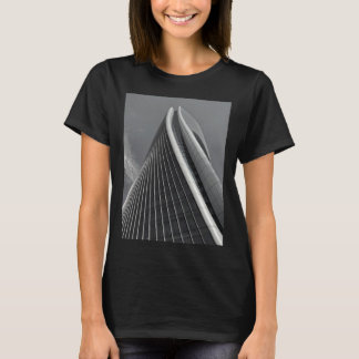 Zaha-architectuur wolkenkrabber kantoorgebouw sted t-shirt