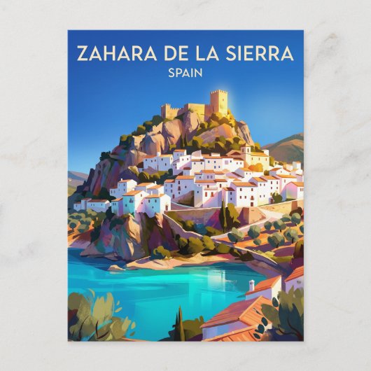 Zahara de la Sierra Spanje Briefkaart (Voorkant)