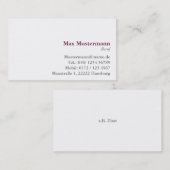 Zahntechniker  Zahntechnikerin Visitenkarten Visitekaartje (Voorkant / Achterkant)