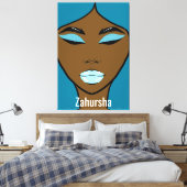 Zahursha Canvas Afdrukken (Insitu (Slaapkamer))