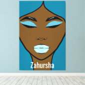 Zahursha Canvas Afdrukken (Insitu (Houten vloer))