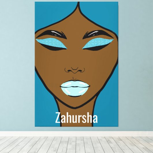 Zahursha Canvas Afdrukken (Insitu (Houten vloer))