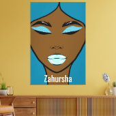 Zahursha Canvas Afdrukken (Insitu (Woonkamer))