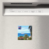 zAI004 ANGUILLA, Long Bay, Panorama, Fridge Magneet (Insitu (Vaatwasser))
