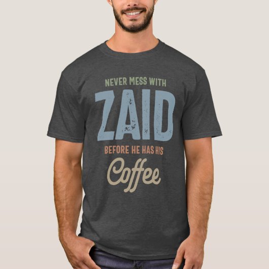 Zaid Persoonlijke naam Birthday Gift T-shirt (Voorkant)