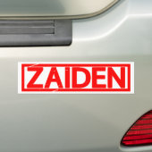 Zaiden Stamp Bumpersticker (Op auto)
