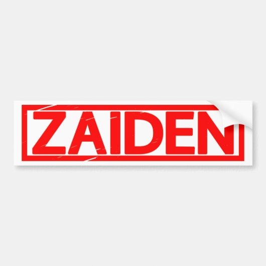 Zaiden Stamp Bumpersticker (Voorkant)