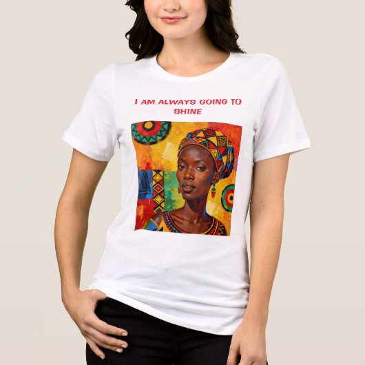 “Zainab” Dochter van de Gouden Zon  Tri-Blend Shirt (Voorkant)