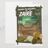 Zaïre Afrikaanse avontuur Briefpapier (Voorkant / Achterkant)