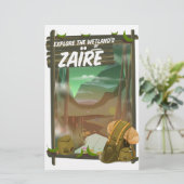 Zaïre Afrikaanse avontuur Briefpapier (Staand voorkant)