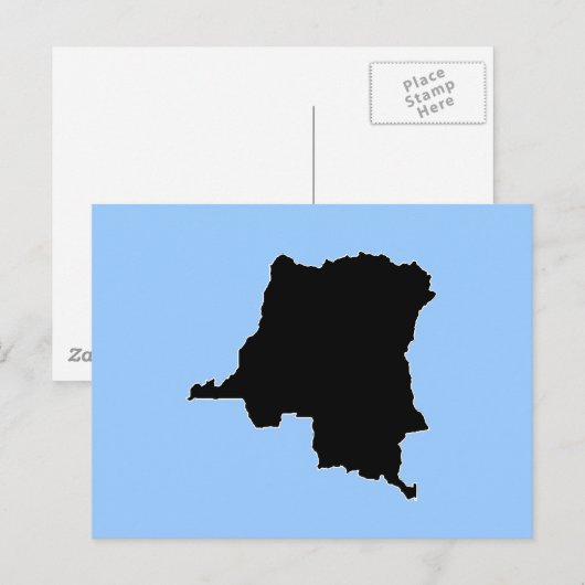 ZAIRE BRIEFKAART (Voorkant / Achterkant)