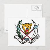 Zaïre Briefkaart van wapenbezit (Voorkant / Achterkant)