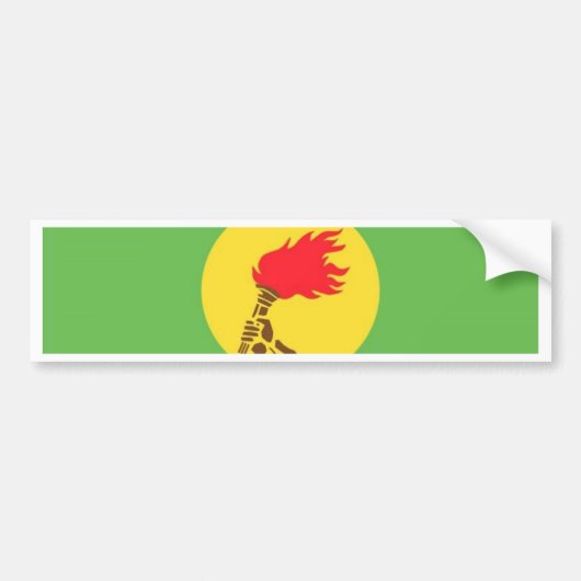 zaïre bumpersticker (Voorkant)