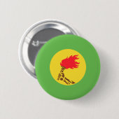 Zaïre, Democratische Republiek Congo Ronde Button 5,7 Cm (Voorkant /achterkant)