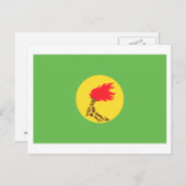 Zaïre Flag (1971-1997) Briefkaart (Voorkant / Achterkant)