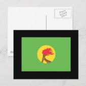 Zaire Flag Briefkaart (Voorkant / Achterkant)