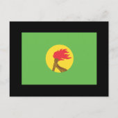 Zaire Flag Briefkaart (Voorkant)