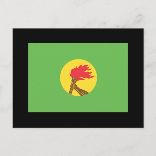 Zaire Flag Briefkaart (Voorkant)