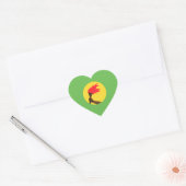 Zaire Flag Hart Sticker (Envelop)
