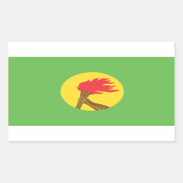 Zaire Flag Rechthoekige Sticker