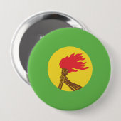 Zaire Flag Ronde Button 4,0 Cm (Voorkant /achterkant)