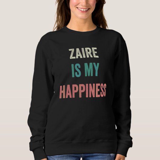 Zaïre Is Mijn Geluk Trui (Voorkant)