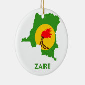 ZAIRE MAP KERAMISCH ORNAMENT (Rechts)