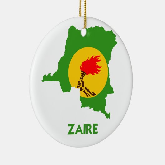 ZAIRE MAP KERAMISCH ORNAMENT (Rechts)
