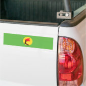 Zaïre Vlag Bumpersticker (Op Truck)