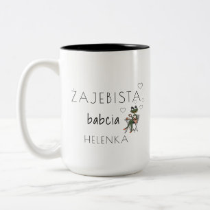 Żajebista Oma Custom Mok Grappige Poolse Oma