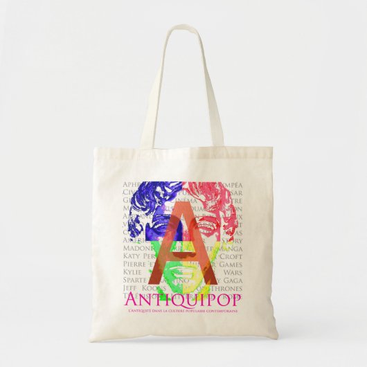 Zak Antiquipop - logo seizoen 1 (standbeeld) Tote Bag (Voorkant)