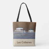 zak "Arcachon", voorzijde -"LesCabanes", achterzij Tote Bag (Achterkant)