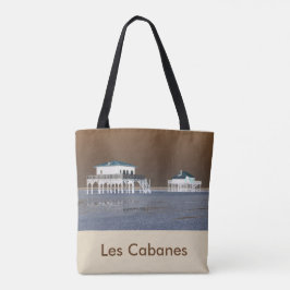 zak "Arcachon", voorzijde -"LesCabanes", achterzij Tote Bag