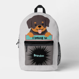 Zak Buddy Schattige Bruine Hond Persoonlijke Rugza Bedrukte Rugzak