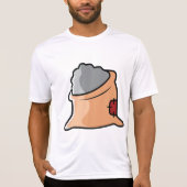 Zak cement bouwmaterialen t-shirt (Voorkant)