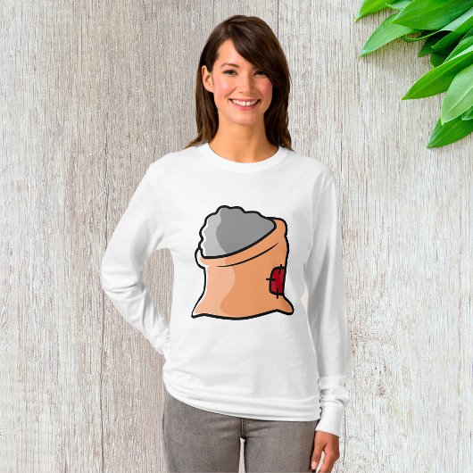 Zak cement bouwmaterialen t-shirt