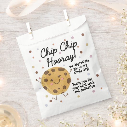 Zak chips cookie tas chip chip hoera bedankzakje (Geknipt)