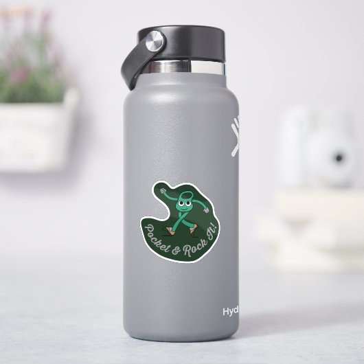 zak en rock het retro klim sticker (HydroFlask)