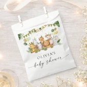 Zak Favor Safari Dieren Baby Shower Bedankzakje (Geknipt)