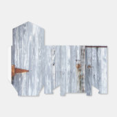 Zak Favor Tent Papier Witte Was Houten Schuurdeur Bedankdoosjes (Uitgevouwen)